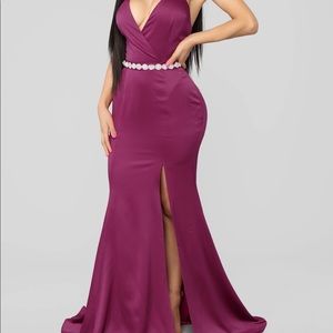 Magenta Purple Gown prom